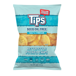 TIPS Tallow Potato Chips — Salt & Vinegar
