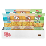 TIPS classic sea salt salt and vinegar jalapeno potato chips 7 pack box beef tallow cooked seed oil free chips