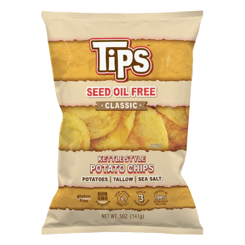 TIPS Tallow Potato Chips — Sea Salt